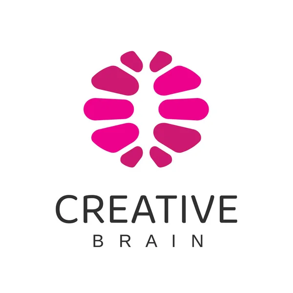 Szablon Projektu Logo Kreatywnego Mózgu — Wektor stockowy