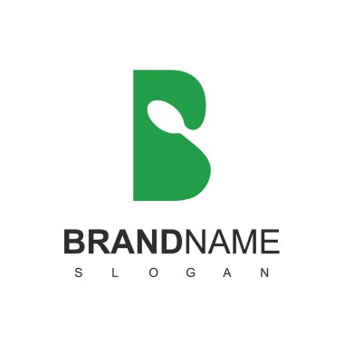 Kahvaltı, Restoran ve Kafe Simgesi İçin B Kaşık Sembollü İlk Logo