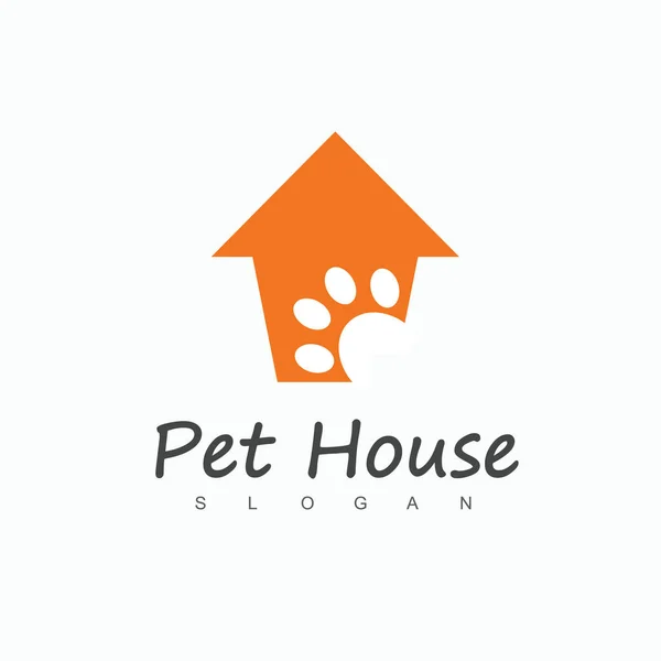 Pet House Logotyp För Pet Center — Stock vektor