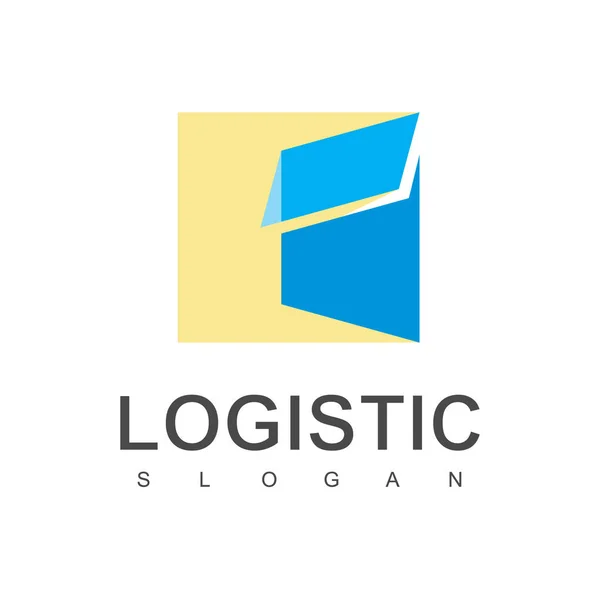 Logo Logistyczne Symbolem Pudełka — Wektor stockowy