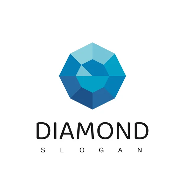 Diamond Logo Template Gem Shape Logo — 스톡 벡터