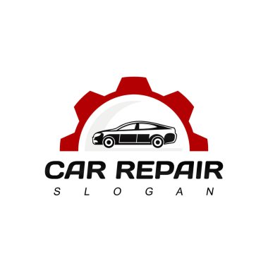 araba tamir logosu tasarım şablonu