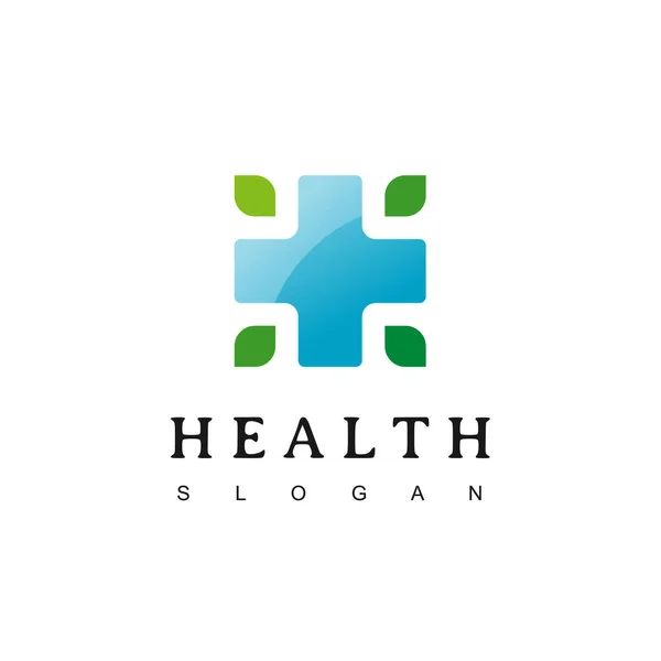 Plantilla Diseño Logotipo Farmacia Médica Cruz Salud — Archivo Imágenes Vectoriales
