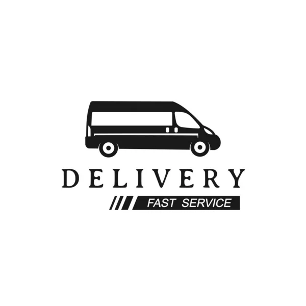 Plantilla Diseño Logotipo Van Delivery — Vector de stock