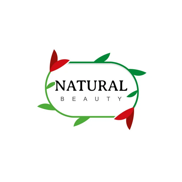 Natural Flower Logo Design Inspiration — Stock Vector