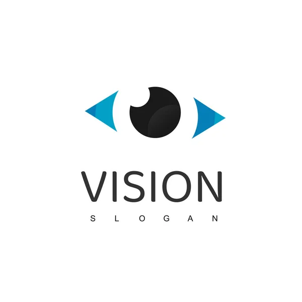 Vision Logo Mit Augensymbol — Stockvektor