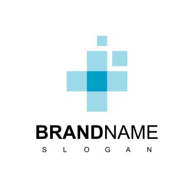 Sağlık hizmeti logo tasarım şablonu