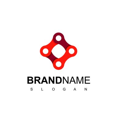 Soyut Gear Zinciri Logo Tasarımı İlham Verici