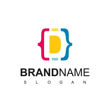 D Harfi Programlama Kodu Logosu