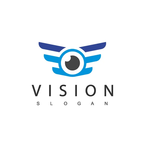 Eye Logo Design Template Vision Logotyp Konzept — Stockvektor