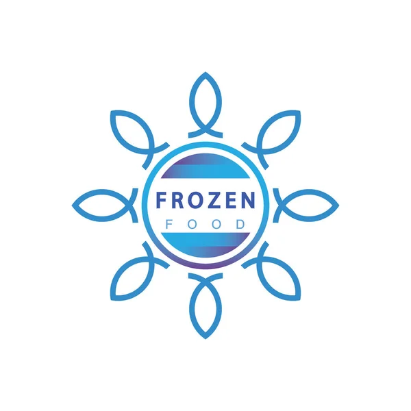Donmuş Gıda Logosu Tasarım Şablonu — Stok Vektör