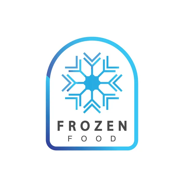 Donmuş Ürün Logo Tasarımı Şablonu — Stok Vektör