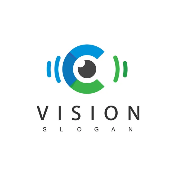 Letter C, Vision Logo Template