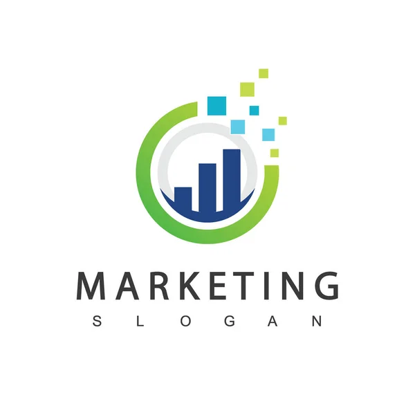 Digital Marketing Logo Design Template —  Vetores de Stock