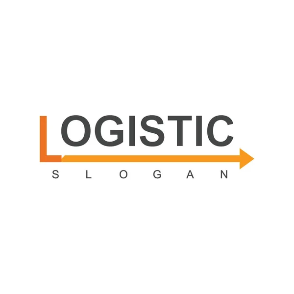 Logistic Logo Template Expedition Transportation Business Icon — Stok Vektör