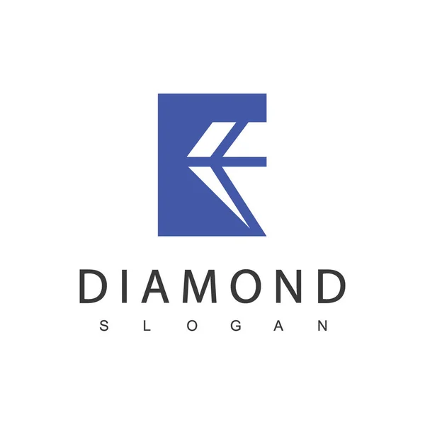 Vorlage Für Das Vector Diamond Logo — Stockvektor