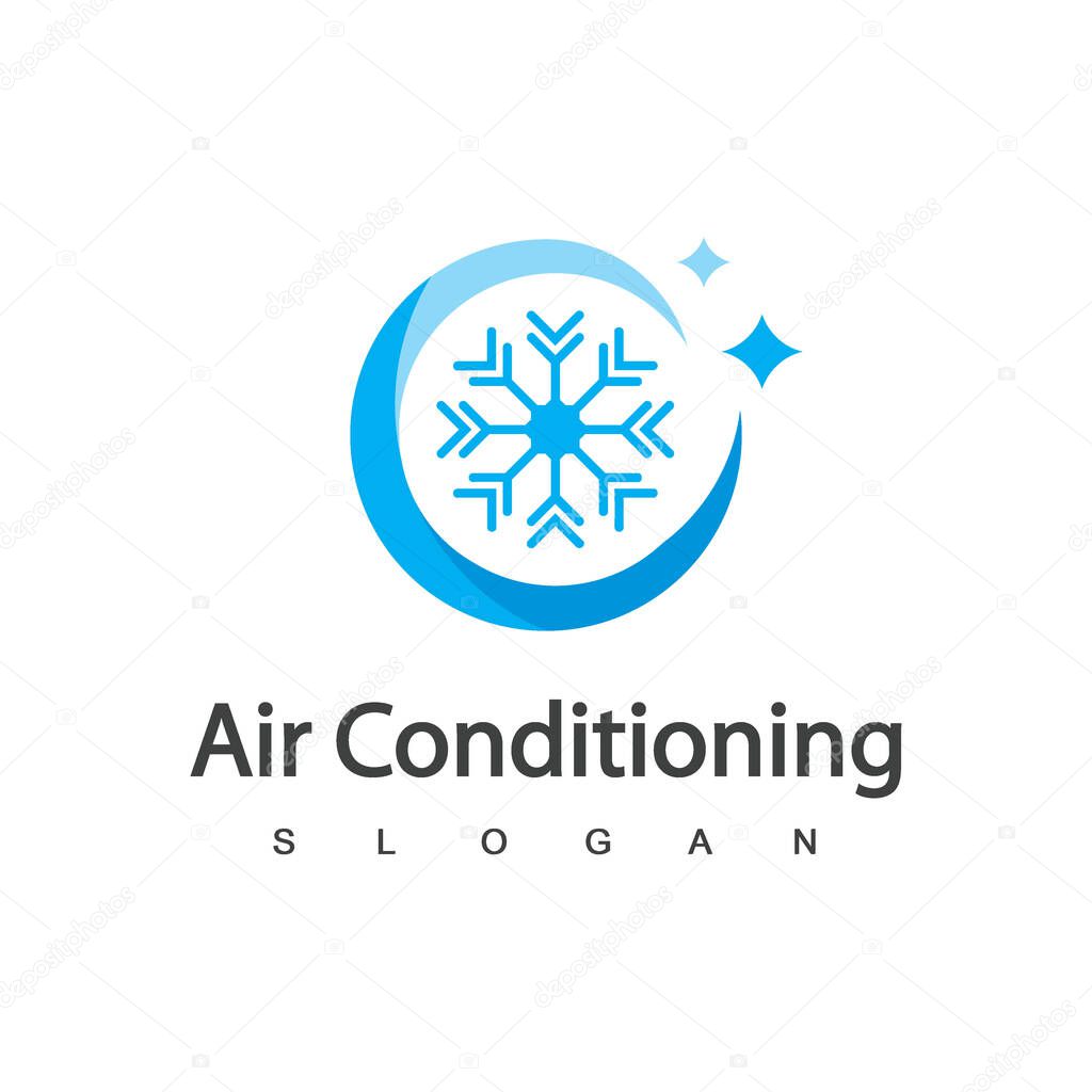 Air Conditioning Logo, HVAC Logo Concept