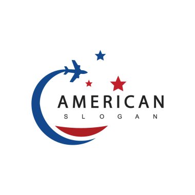 USA Tur ve Seyahat Logosu Şablonu
