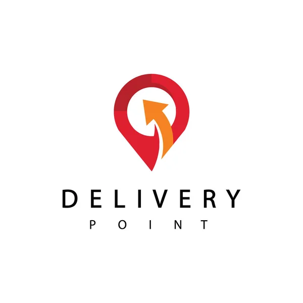 Delivery Point Logo Logistic Expedition — Image vectorielle