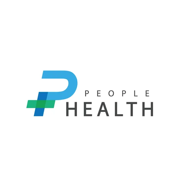 Letter Health Care Hospital Logo Template — 스톡 벡터