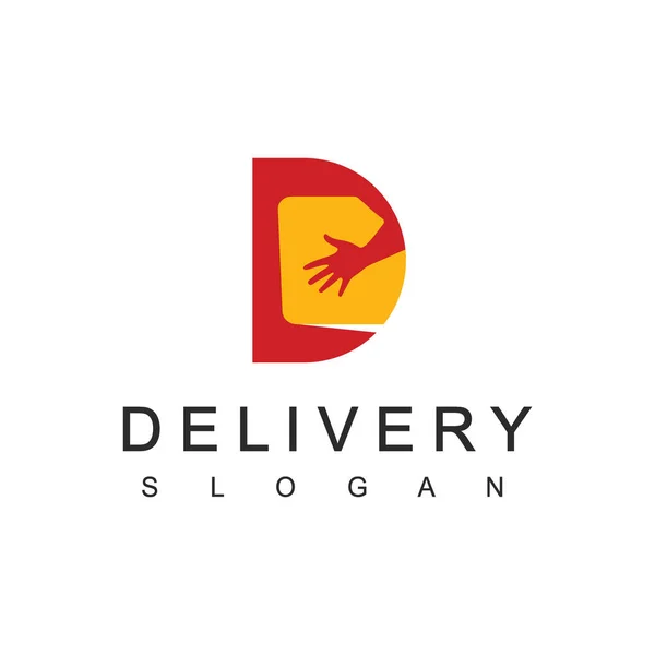 Шаблон Дизайну Логотипів Delivery Ілюстрація Концепції Дизайну Логотипу Рухомої Коробки — стоковий вектор