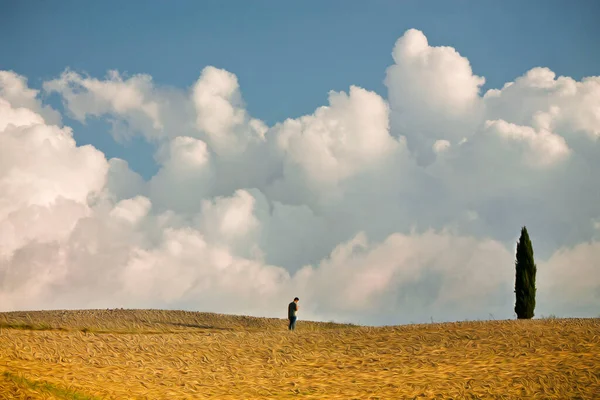 Val d'Orcia Toskana görünümünü