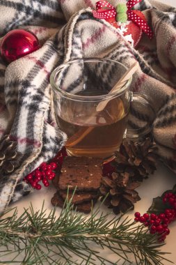 Noel natürmort çay ile