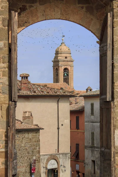 Het Dorp Montalcino Toscane — Stockfoto
