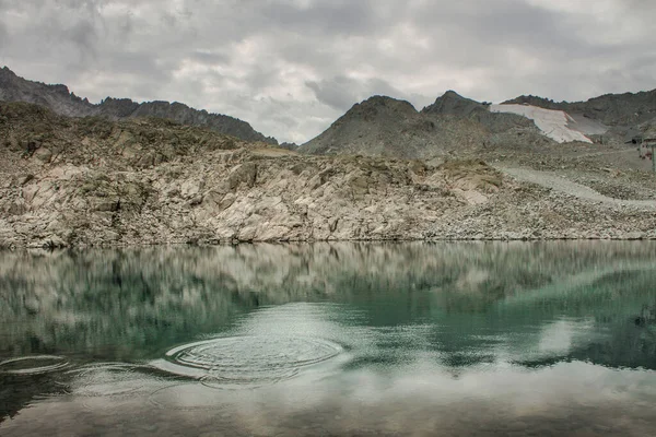 Alpine Lake Presena Glacier — Φωτογραφία Αρχείου
