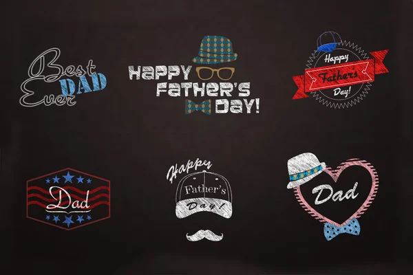 Fathter 's day - Kumpulan desain Love dad — Stok Foto