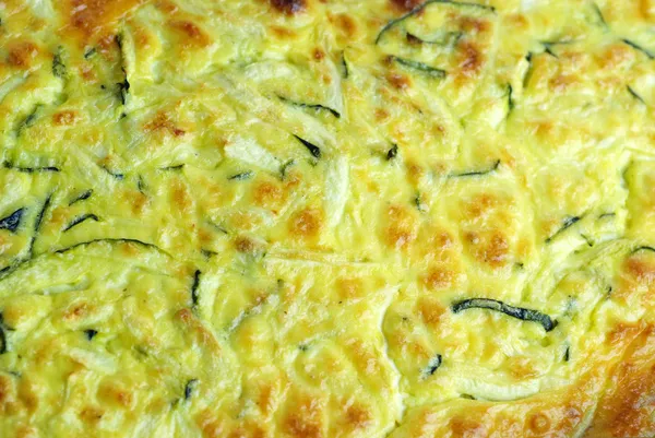 Close-up of courgette and feta souffle — Stock Photo, Image