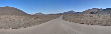 yol timanfaya Milli Park Panoraması