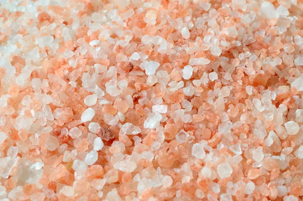 Pink salt from the Himalaya - background — Stock Photo, Image