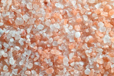 Pink salt from the Himalaya - background clipart
