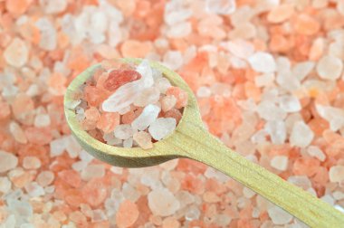 Pink salt from the Himalaya. clipart