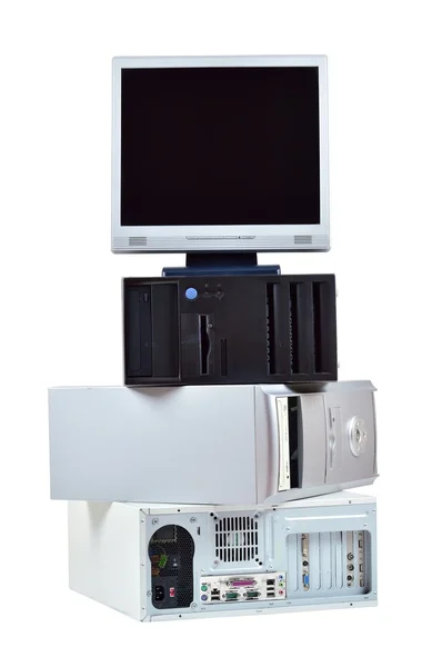 Старый компьютер и электронные отходы — стоковое фото