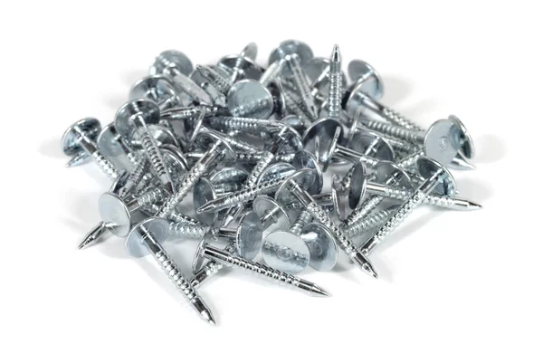 Small pile of metal nails. — Stock Photo, Image
