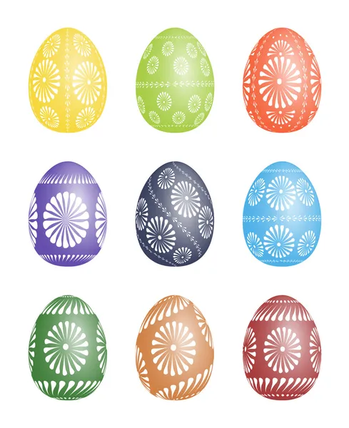 Pysanky - vector Easter egg illustration. — Stock Vector