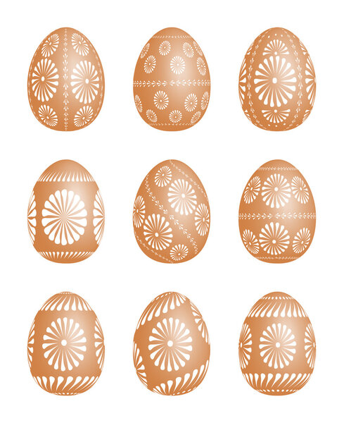 Pysanky - vector  Easter egg illustration.