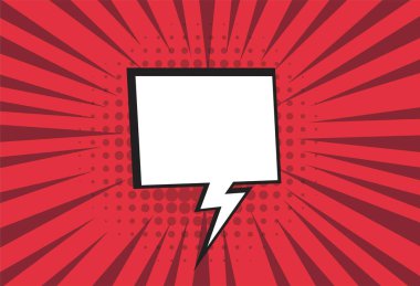 Boş çizgi film siyah beyaz bulut, kırmızı balon.