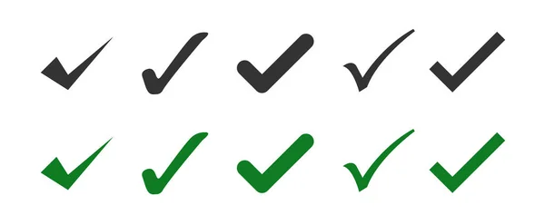 WebApproval check icon isolated, set quality sign.株式ベクトル — ストックベクタ