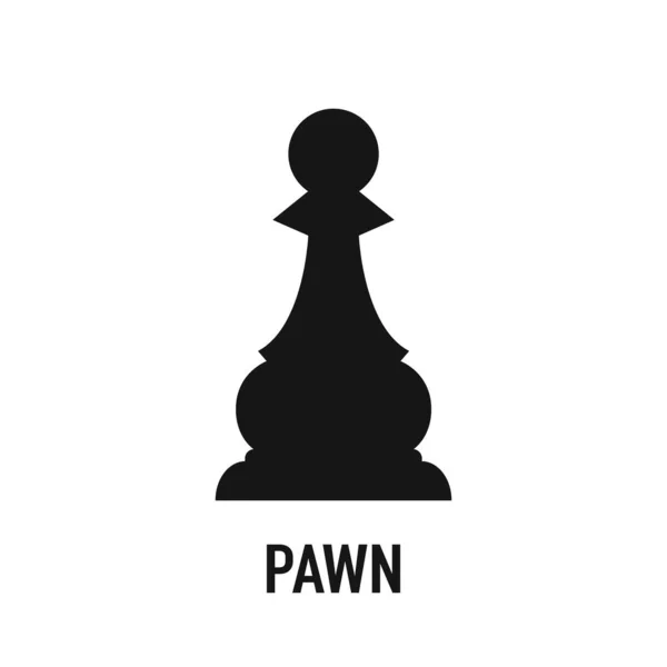 Ikona osnovy šachového pěšce. lineární styl značky pro mobilní koncept a web design. Ikona šachové figurky. — Stock fotografie