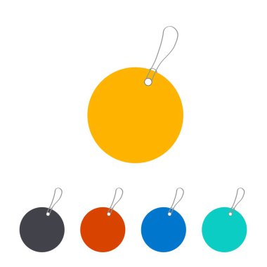 Boş kağıt fiyat etiketleri ya da farklı şekillerde hediye etiketleri. Kabloyla etiketler.