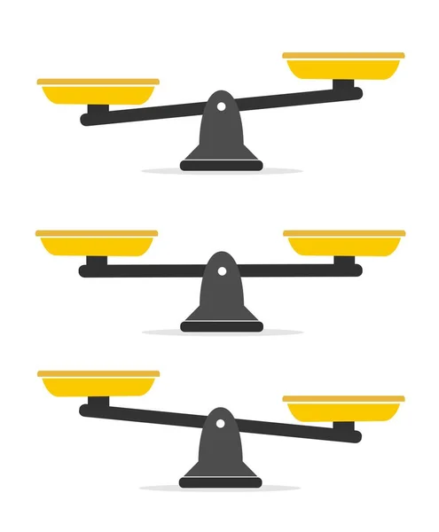 Conjunto de diferentes escalas em um estilo plano sobre fundo branco. — Fotografia de Stock