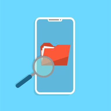 Dizin arama ve veri senkronizasyonlu telefon. Büyüteçle dokunmatik ekran aygıtı.