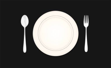 Mutfak çatalı kaşık çatalı. stok