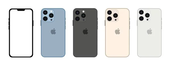 Gerçekçi set maketi iPhone 13 profesyonel, beyaz ekranlı akıllı telefon modeli