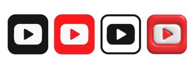 Youtube 3D logosu. Youtube logosu. Çalma düğmesi 3d. 