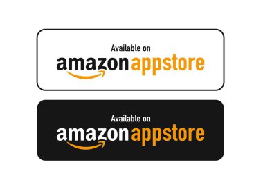 Kiev, Ukrayna - 8 Kasım 2001: Amazon AppStore 'dan düğme indirme