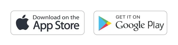 Kiev, Ukrayna - 5 Kasım 2021: App Store 'dan indirin ve Google Play simgelerine ekleyin